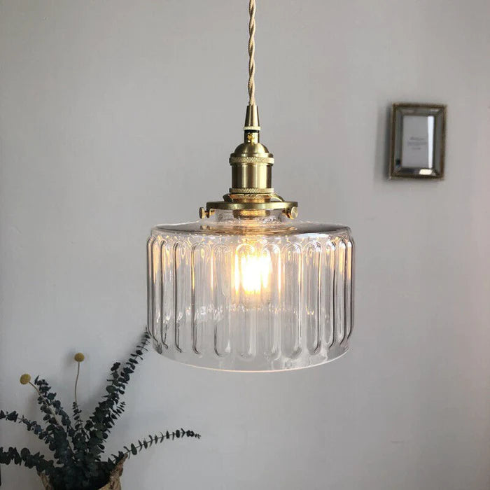 Vintage Hängeleuchte aus Zylinderglas – Verstellbare Pendelleuchte für Esszimmer und Wohnzimmer, Elegante Hängelampe mit Warmem Licht 8