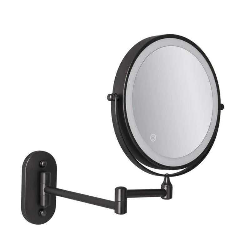 Wiederaufladbarer LED Schminkspiegel mit Licht und Vergrößerung – Eleganter Kosmetikspiegel für Badezimmer und Make-up 5